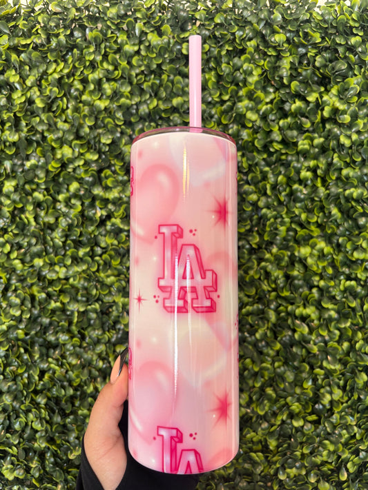 Pink LA tumbler