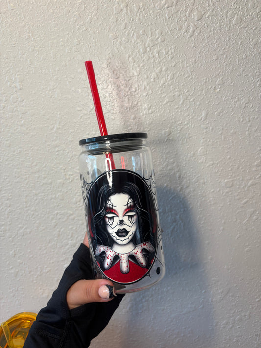 16oz glass cup