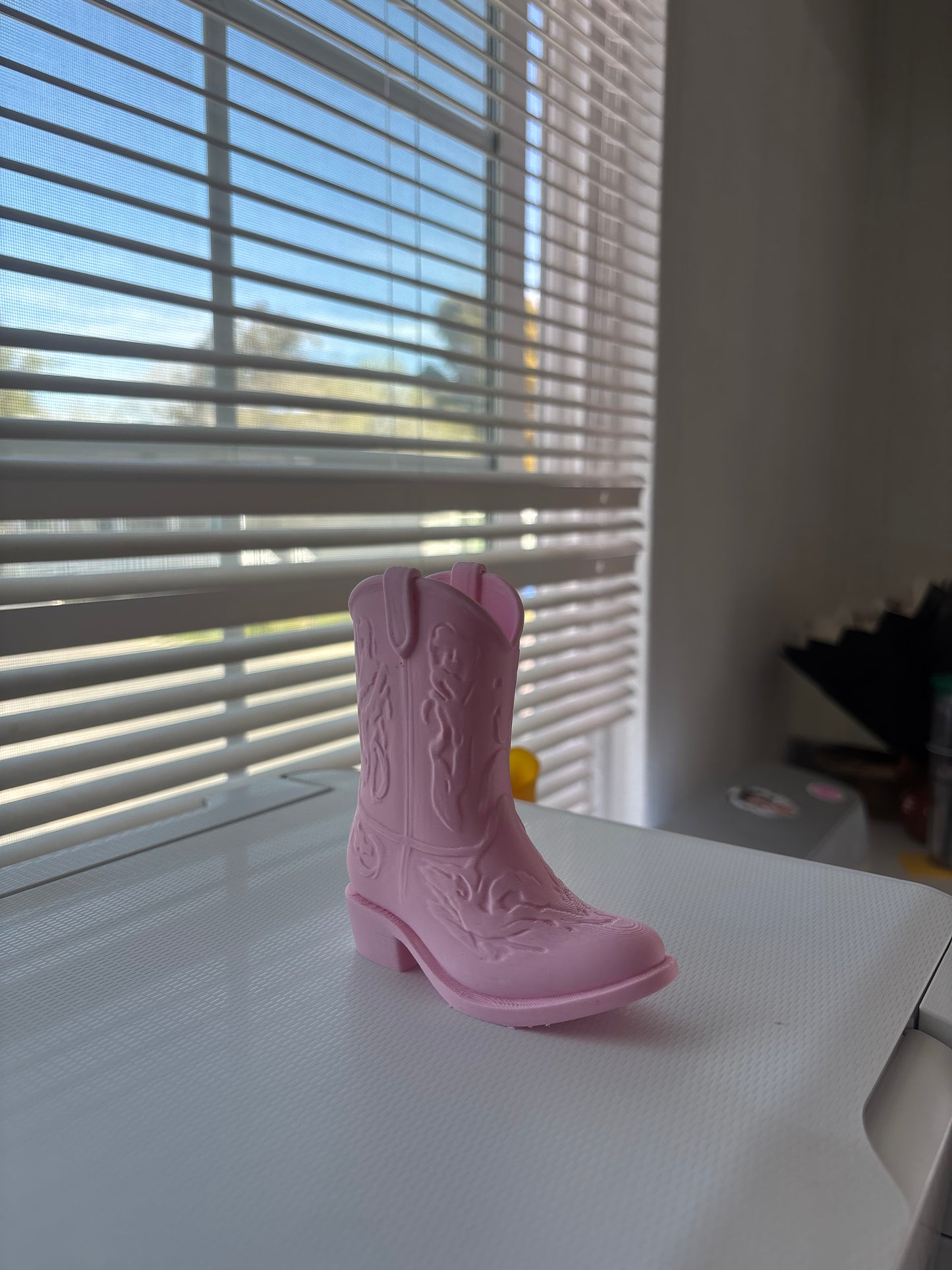 Western boot pen holder