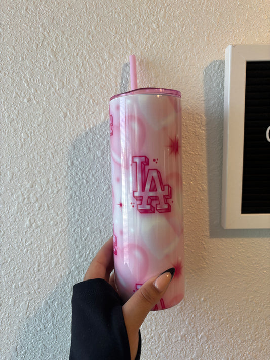 Pink LA tumbler